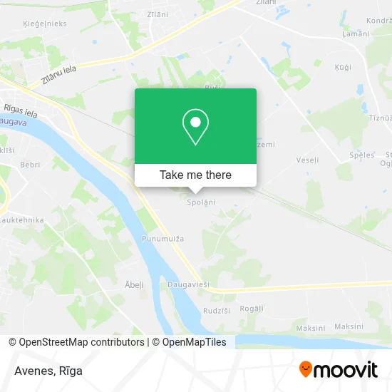 Avenes map