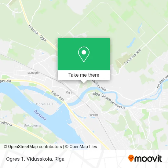 Ogres 1. Vidusskola map