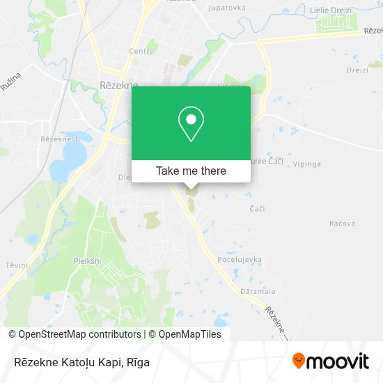 Rēzekne Katoļu Kapi map