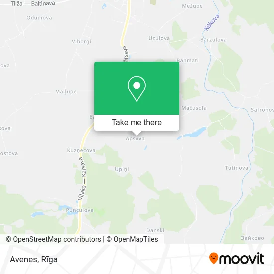 Avenes map