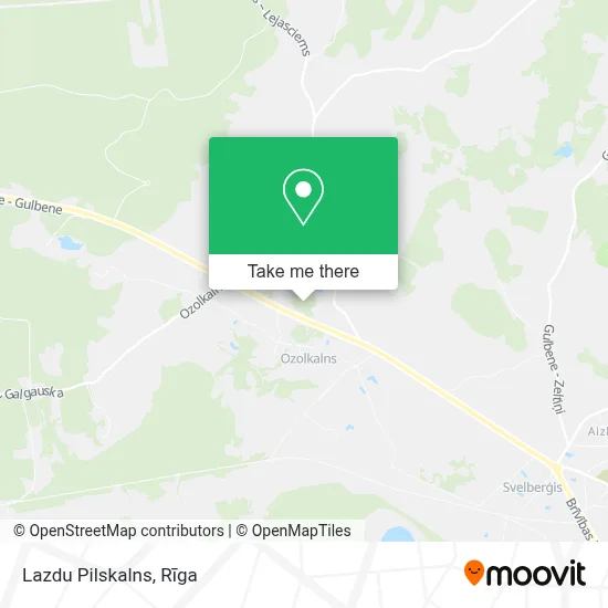 Lazdu Pilskalns map