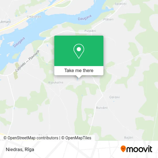 Niedras map