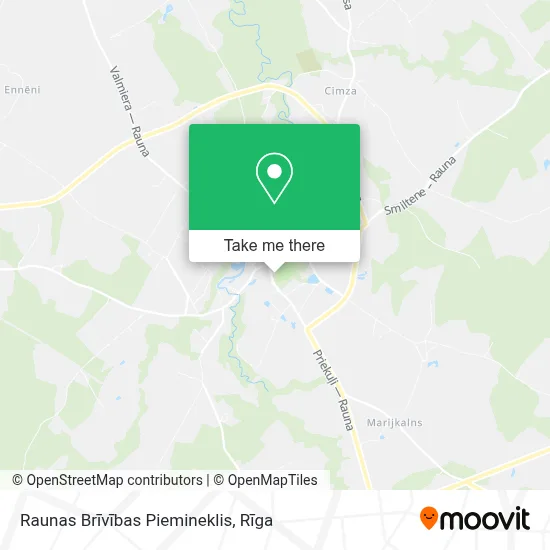 Raunas Brīvības Piemineklis map