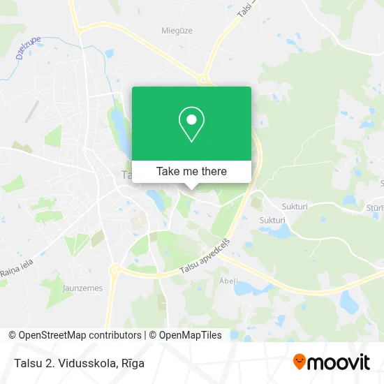 Talsu 2. Vidusskola map