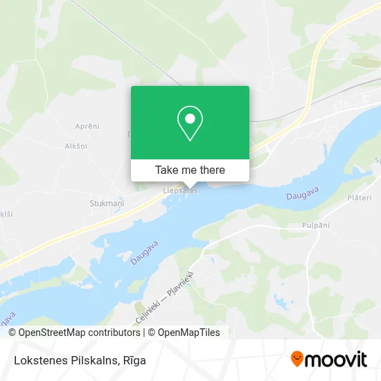 Lokstenes Pilskalns map