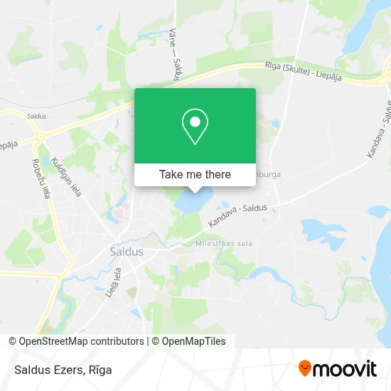 Saldus Ezers map