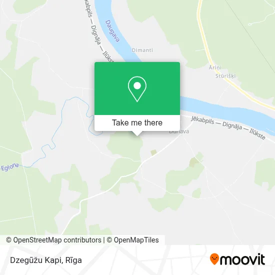 Dzegūžu Kapi map