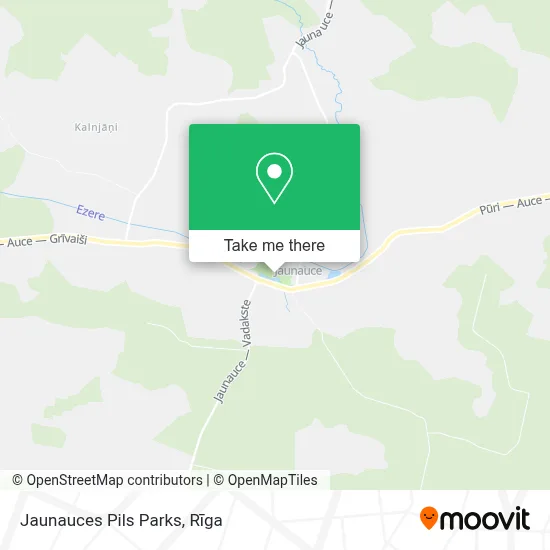 Jaunauces Pils Parks map