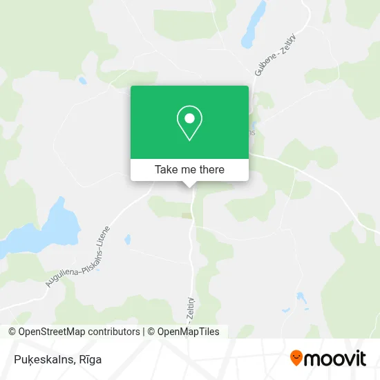 Puķeskalns map