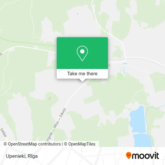 Upenieki map