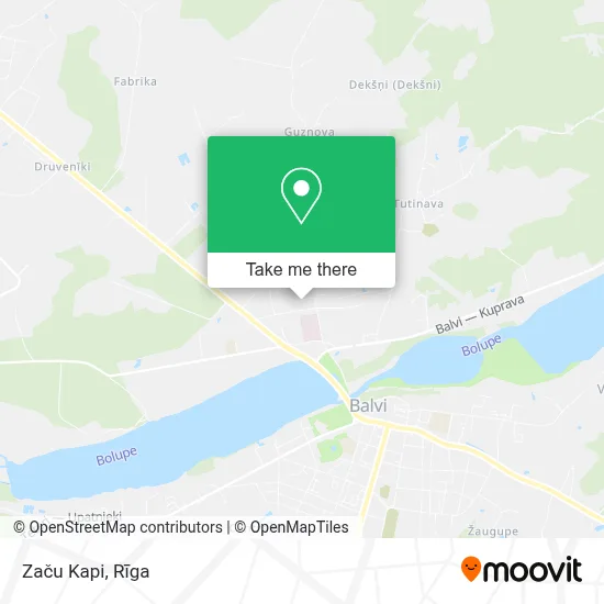 Začu Kapi map