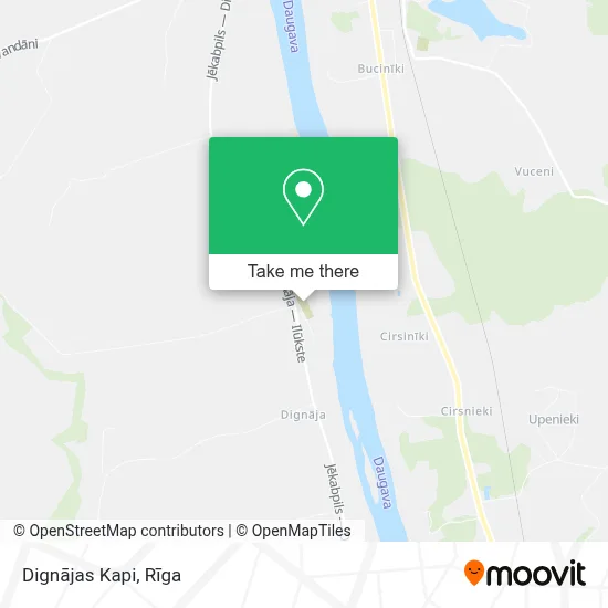 Dignājas Kapi map