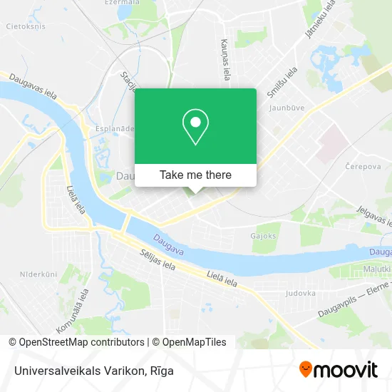 Universalveikals Varikon map