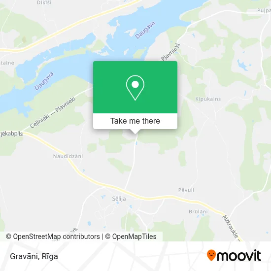 Gravāni map