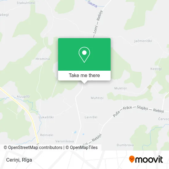 Ceriņi map