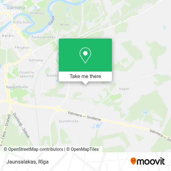 Jaunsalakas map