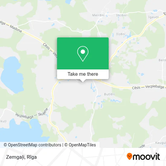 Zemgaļi map