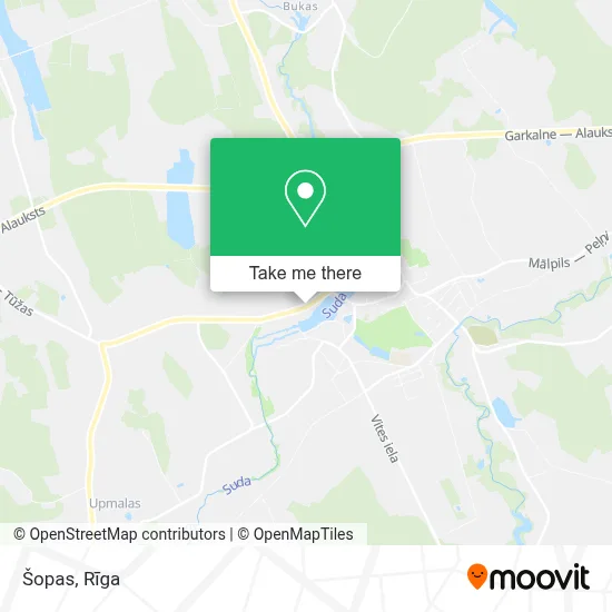 Šopas map