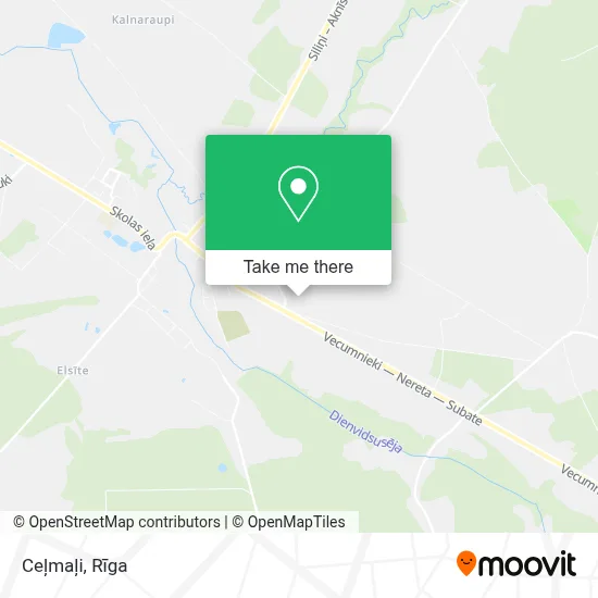 Ceļmaļi map