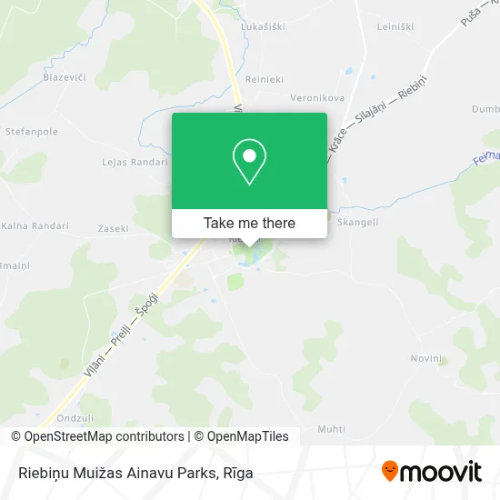 Riebiņu Muižas Ainavu Parks map