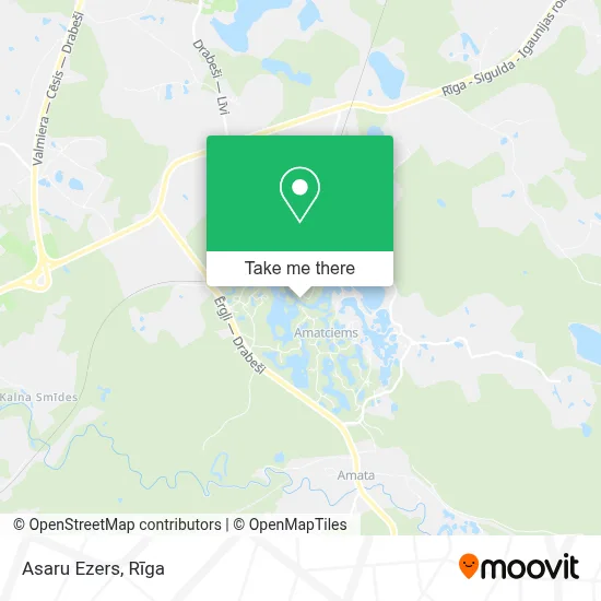 Asaru Ezers map