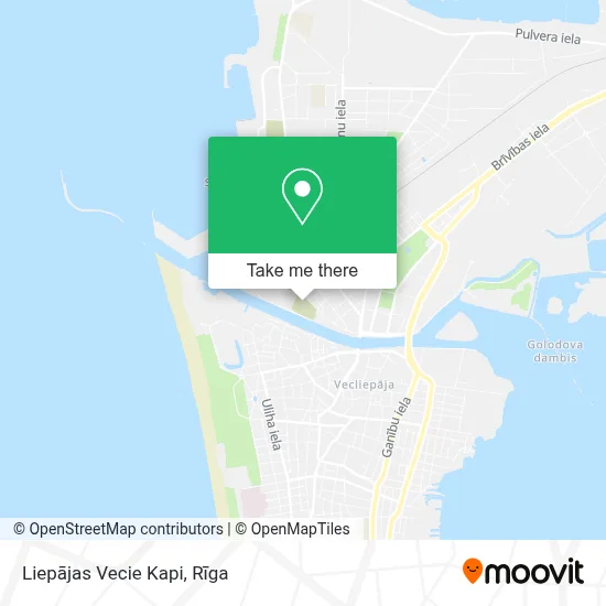 Liepājas Vecie Kapi map