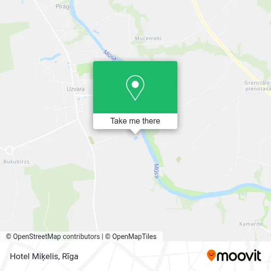 Hotel Miķelis map