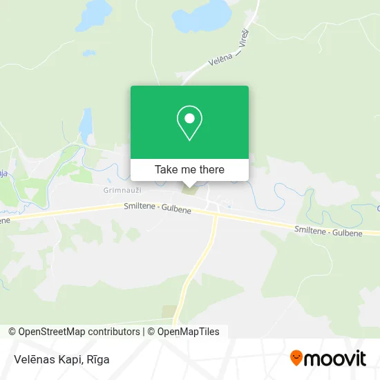 Velēnas Kapi map