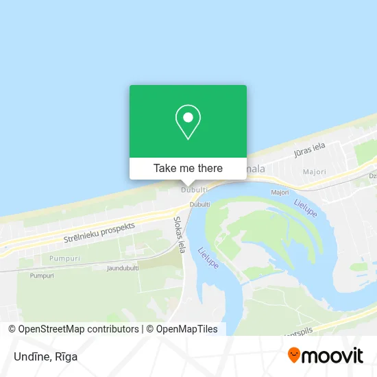 Undīne map