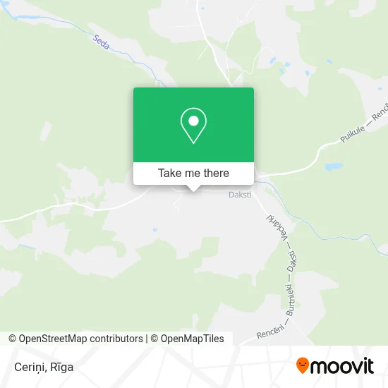Ceriņi map