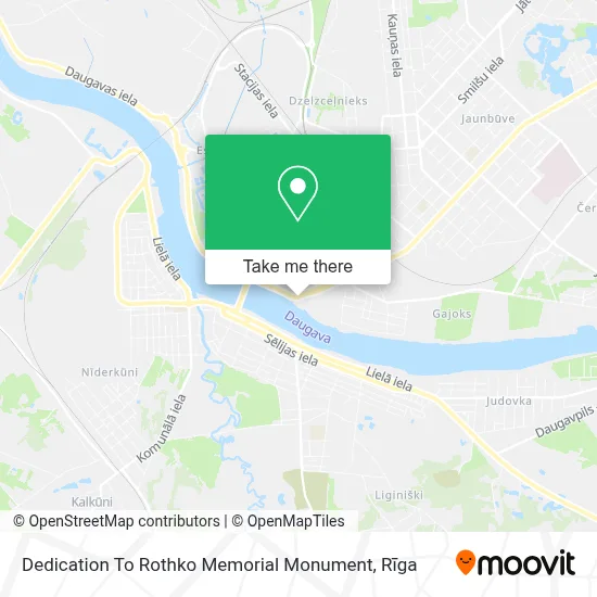 Dedication To Rothko Memorial Monument map