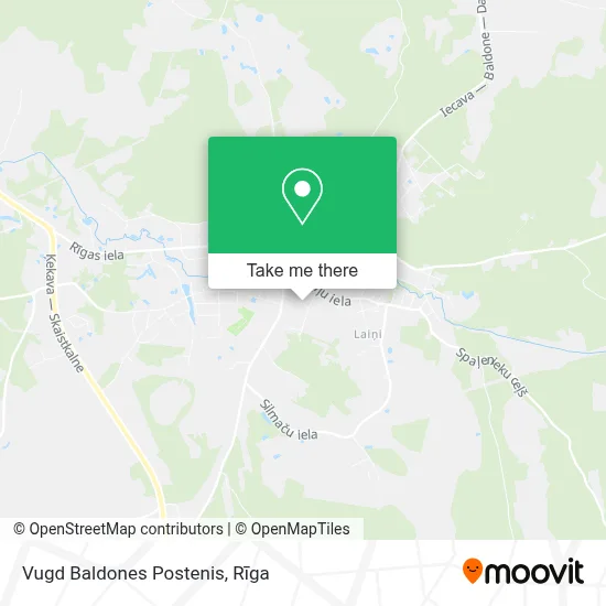 Vugd Baldones Postenis map