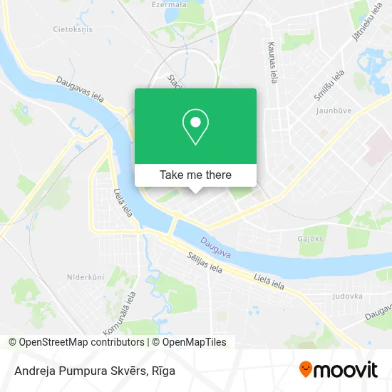 Andreja Pumpura Skvērs map