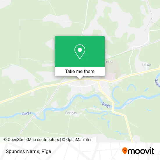 Spundes Nams map