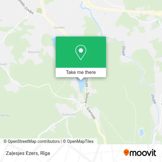 Zaļesjes Ezers map