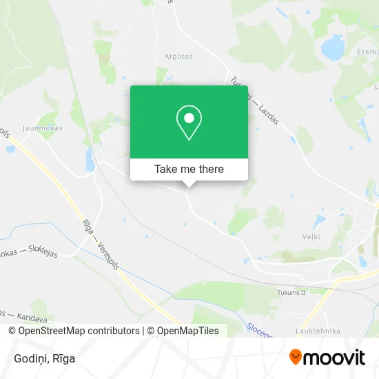Godiņi map