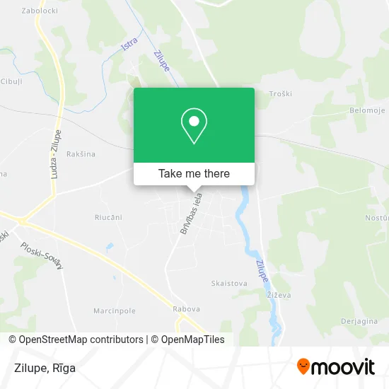 Zilupe map