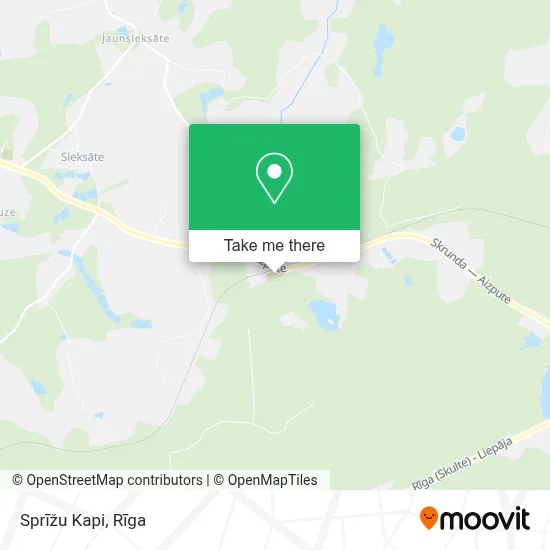 Sprīžu Kapi map