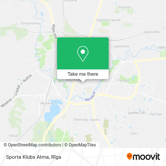 Sporta Klubs Atma map