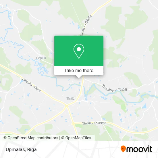 Upmalas map