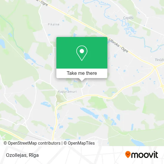 Ozollejas map