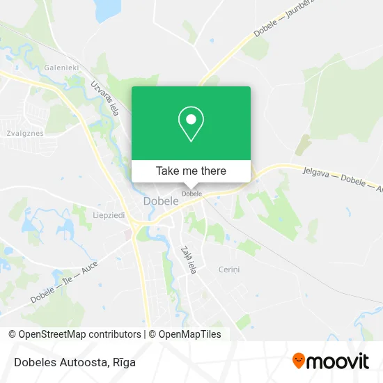 Dobeles Autoosta map