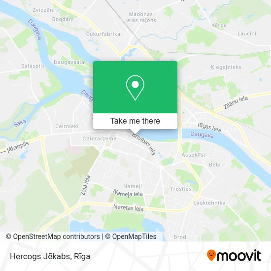 Hercogs Jēkabs map
