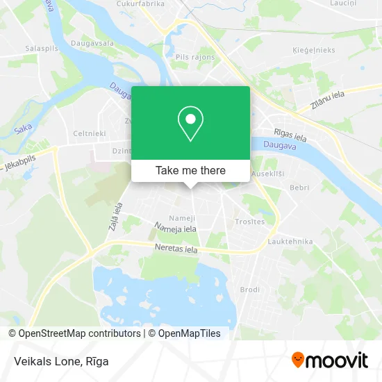 Veikals Lone map