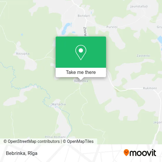 Bebrinka map