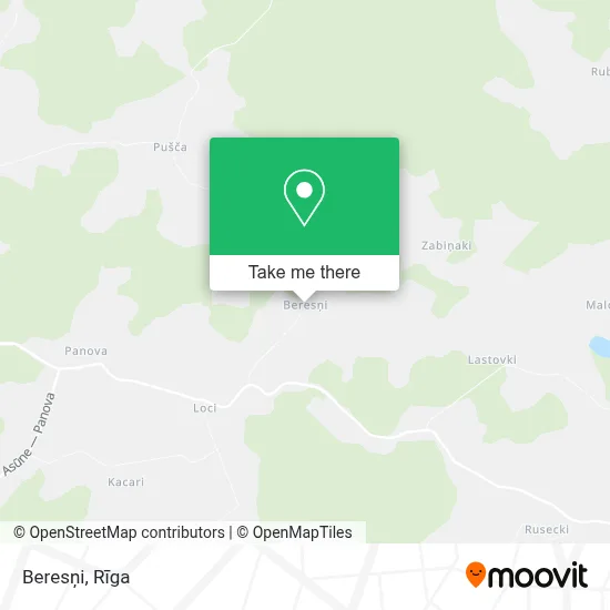 Beresņi map