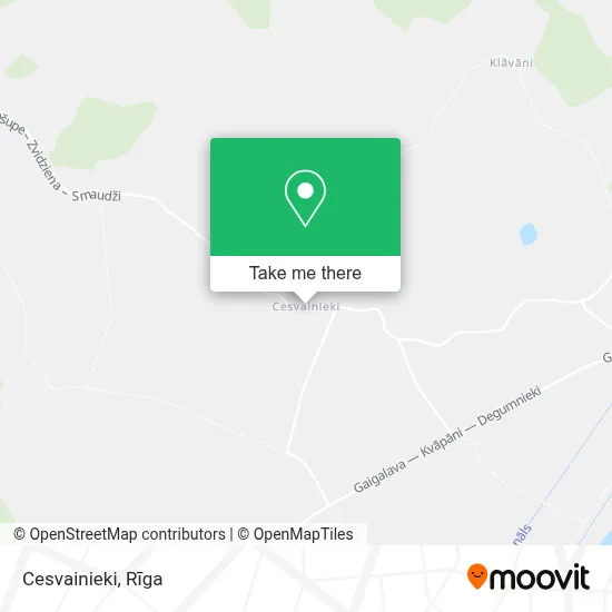 Cesvainieki map