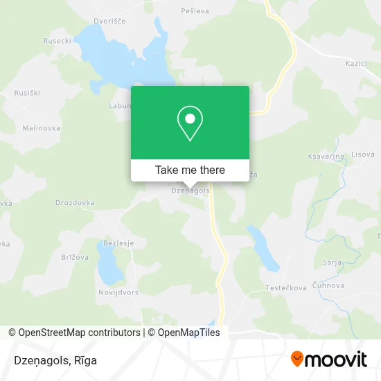 Dzeņagols map