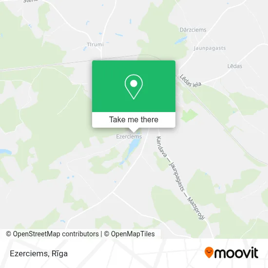Ezerciems map