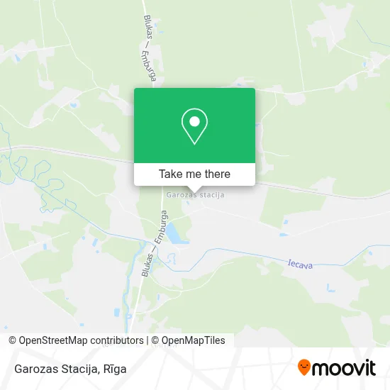 Garozas Stacija map